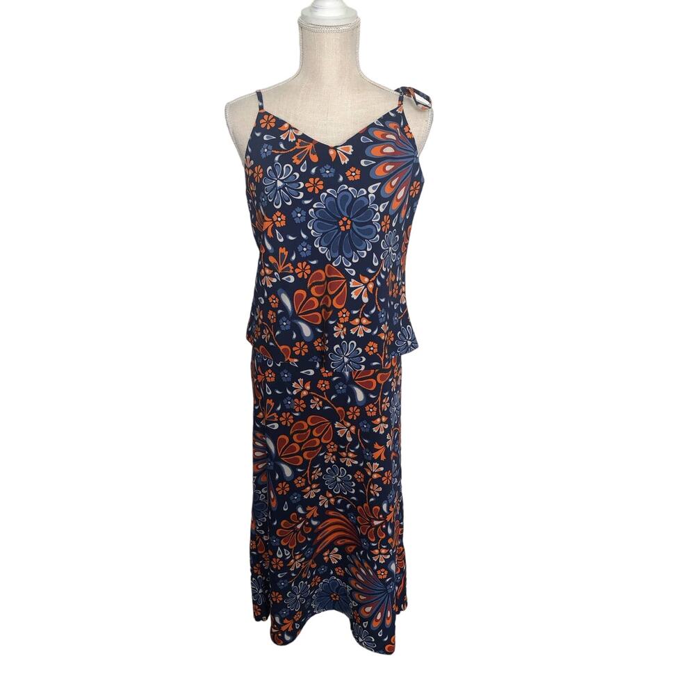 Sigrid Olsen Two Piece Bold Floral Vintage Print Set - M